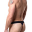 Papi Blue/Turquoise Striped Microflex Brazilian Thong