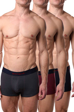 Papi Burgundy/Charcoal/Navy Brazilian Trunk 3-Pack thumbnail 1