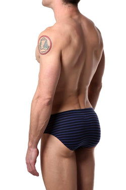Papi Color-Pop Striped/Solid-Basics Premium Cotton Low-Rise Brief 5-Pack thumbnail 3