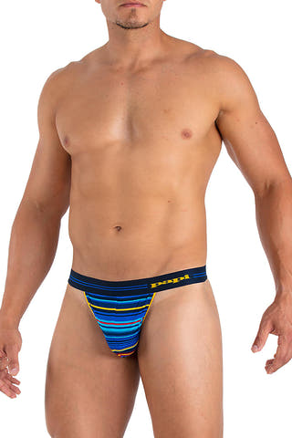 Papi Dazzling-Blue World Tribes Thong