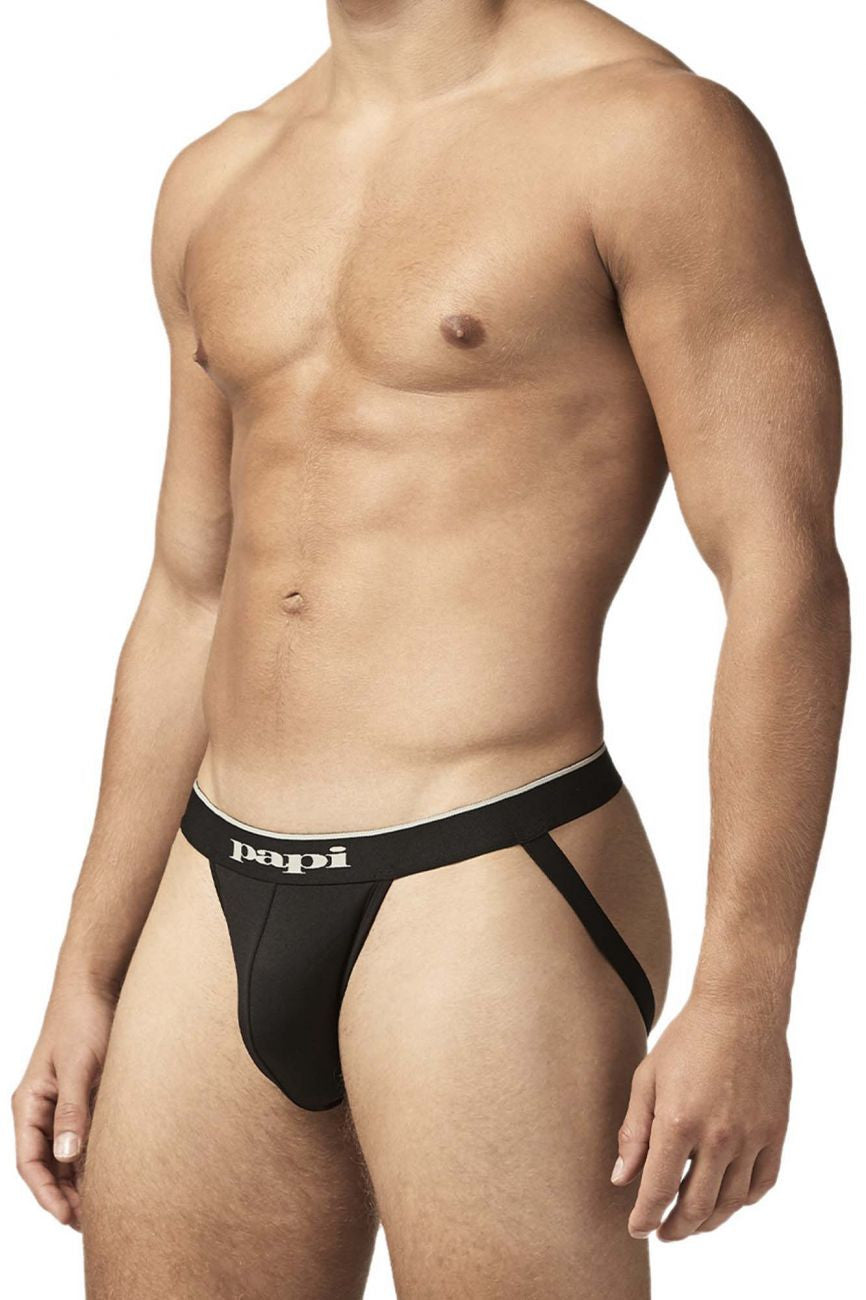 Papi Gray Texture 2PK Microflex Jockstrap