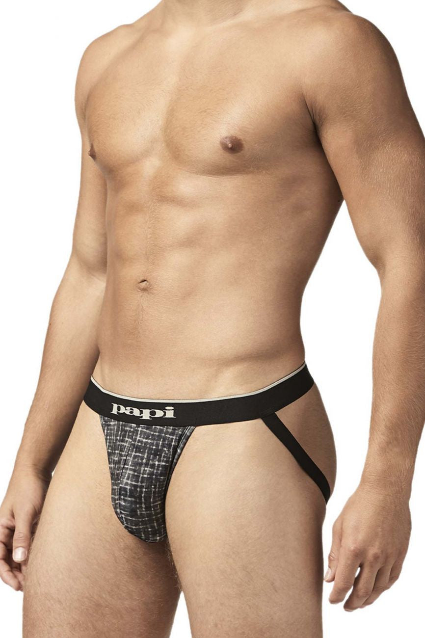 Papi Gray Texture 2PK Microflex Jockstrap