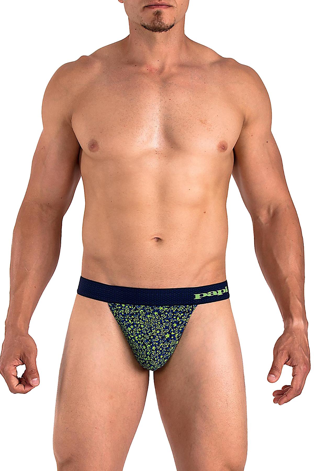 Papi Green/Navy Versailles Thong