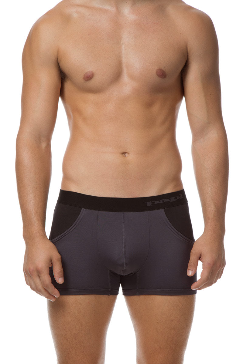 Papi Grey Miami Beach Boxer Trunk