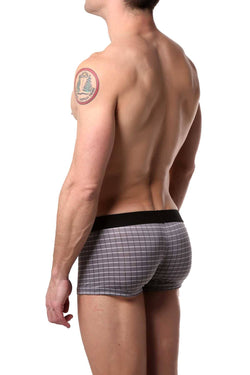 Papi Grey/White Grid Brazilian Trunk thumbnail 2