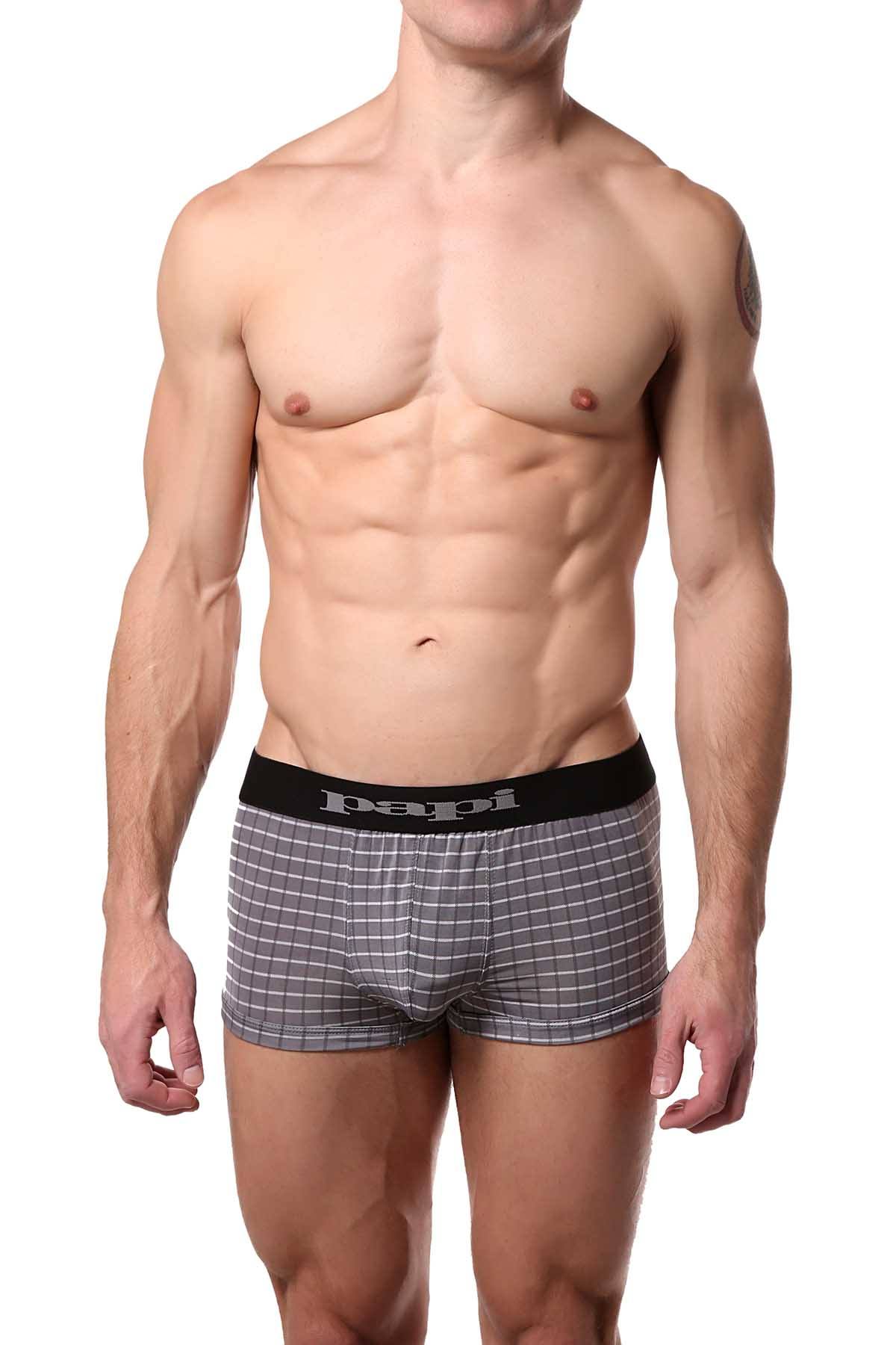 Papi Grey/White Grid Brazilian Trunk