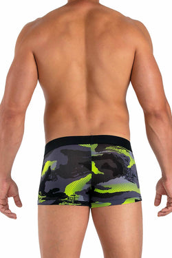 Papi Lime/Black/Grey Camo Brazilian Trunk thumbnail 2