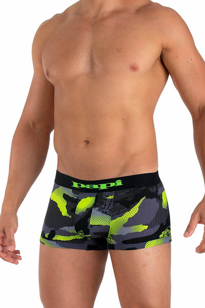 Papi Lime/Black/Grey Camo Brazilian Trunk