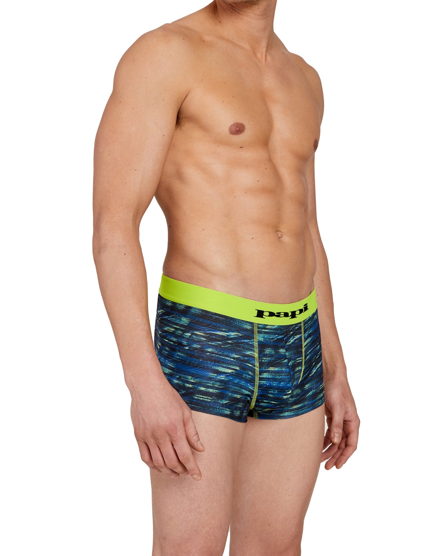 Papi Lime Glitch Print Microfiber Trunk