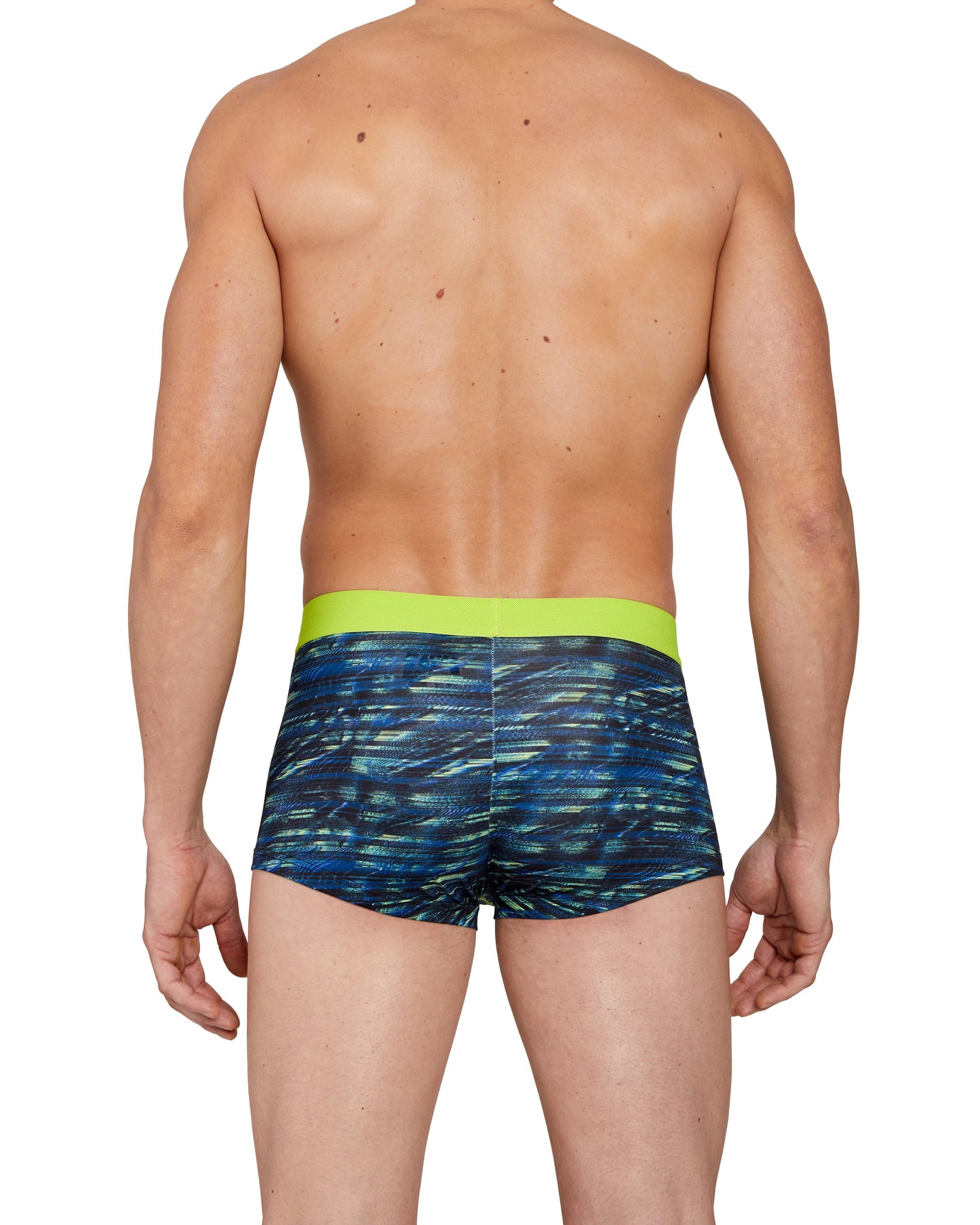 Papi Lime Glitch Print Microfiber Trunk