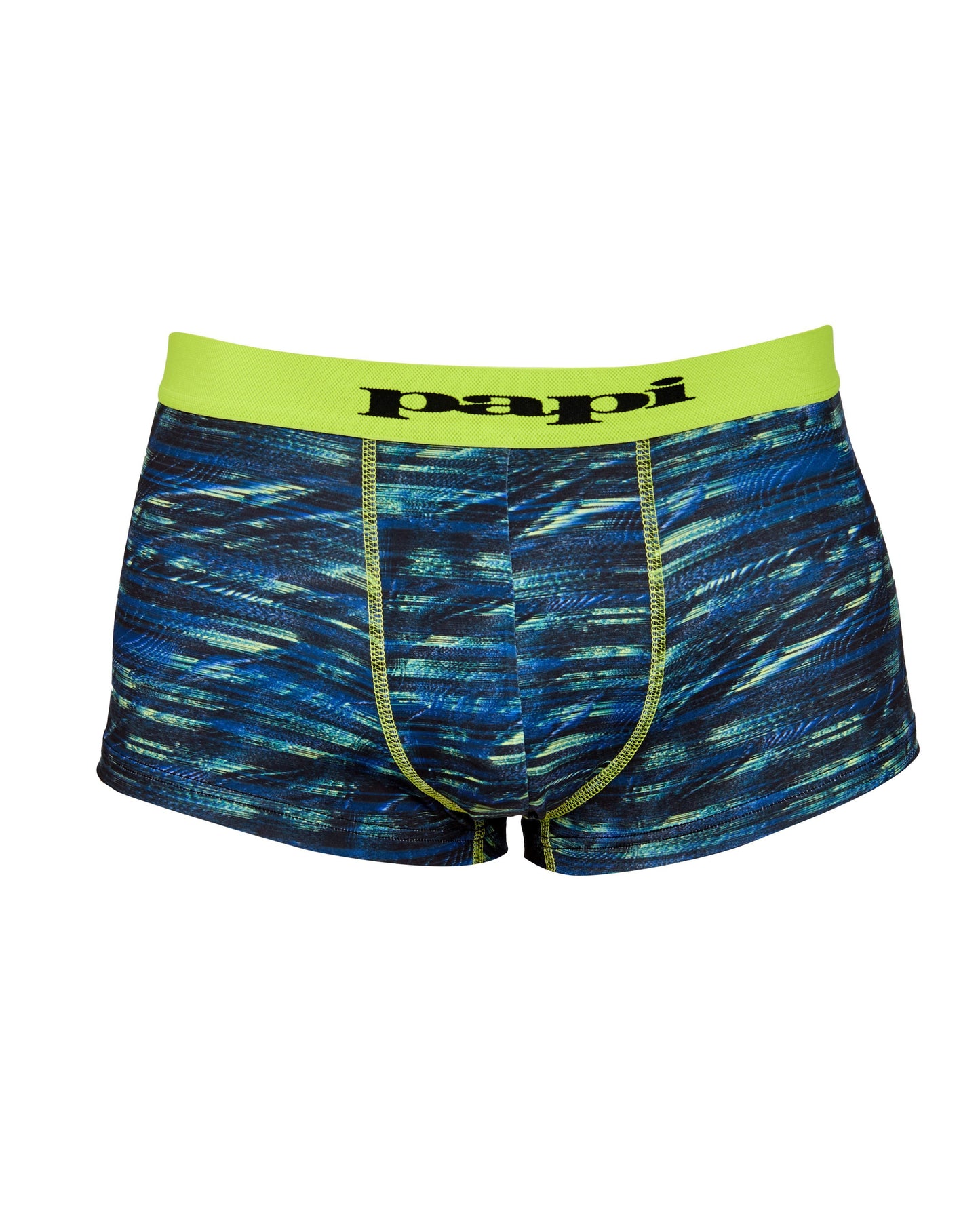 Papi Lime Glitch Print Microfiber Trunk