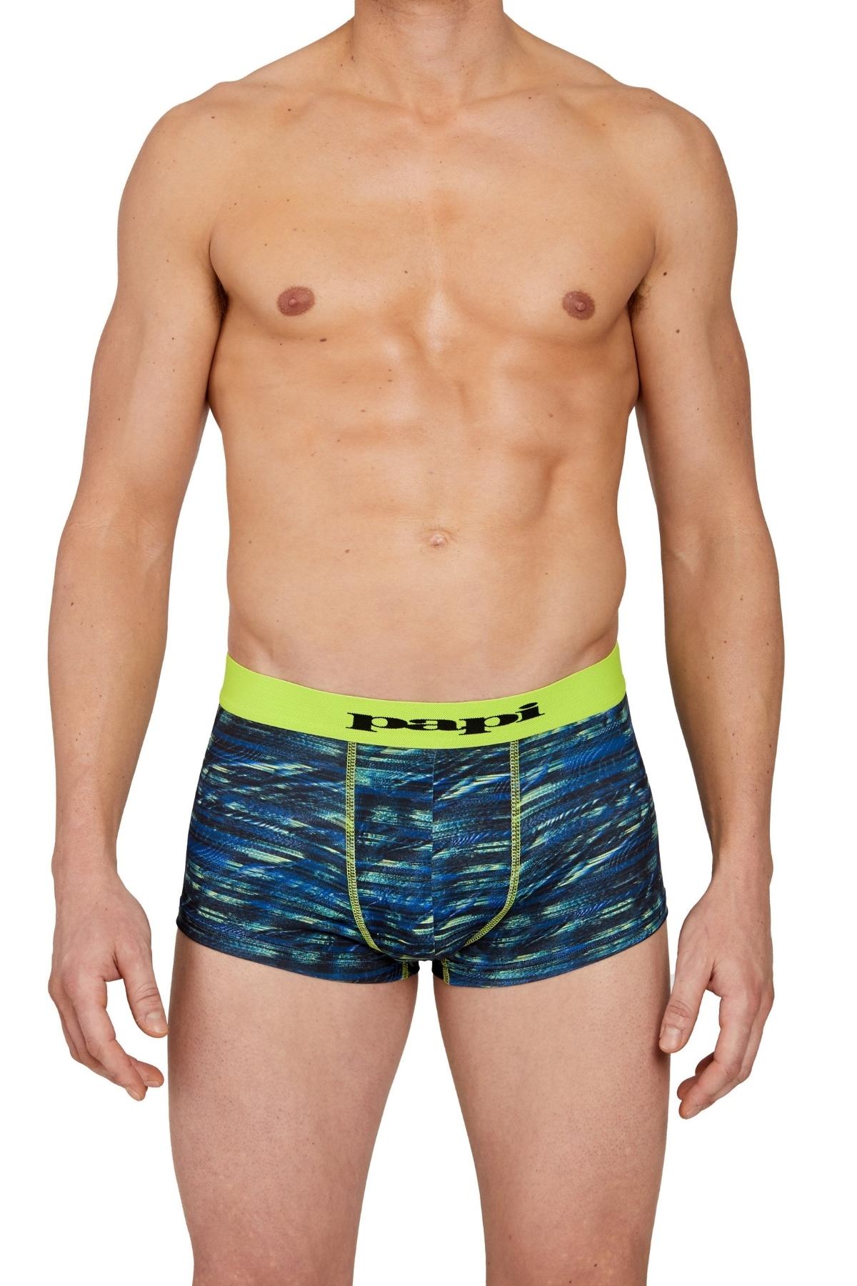 Papi Lime Glitch Print Microfiber Trunk