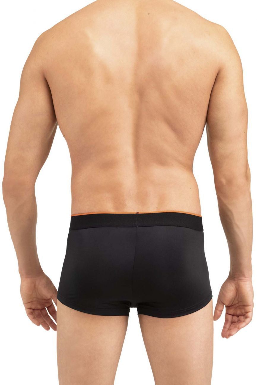 Papi MPA002 2PK Brazilian Trunks Color Black-Orange