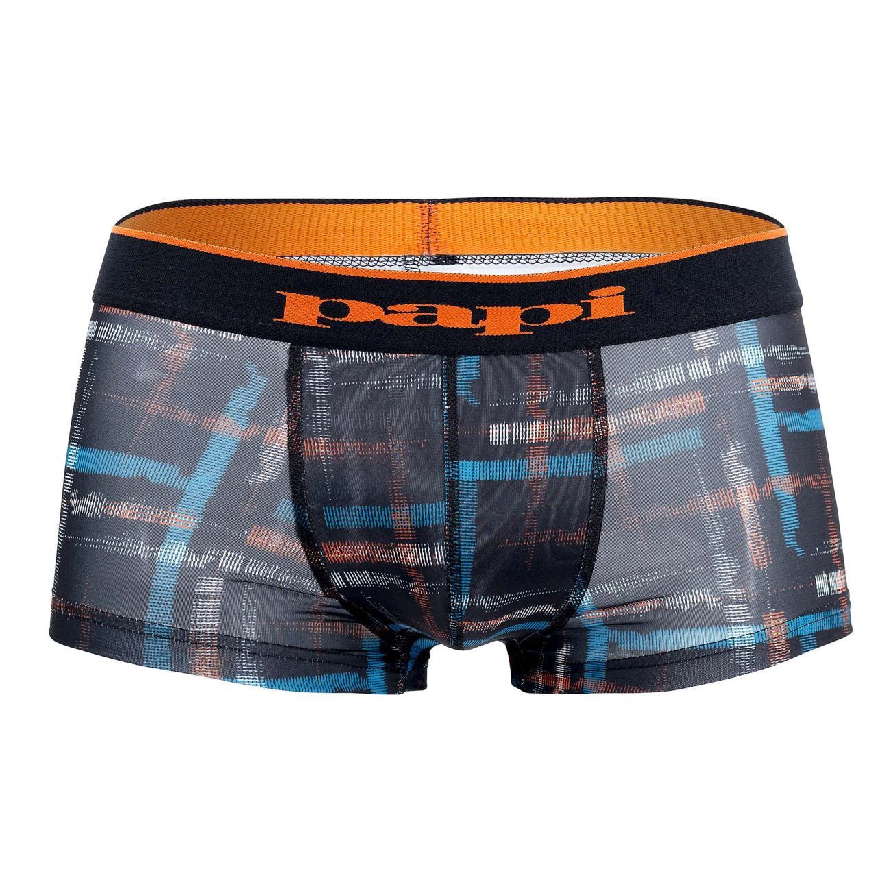Papi MPA002 2PK Brazilian Trunks Color Black-Orange