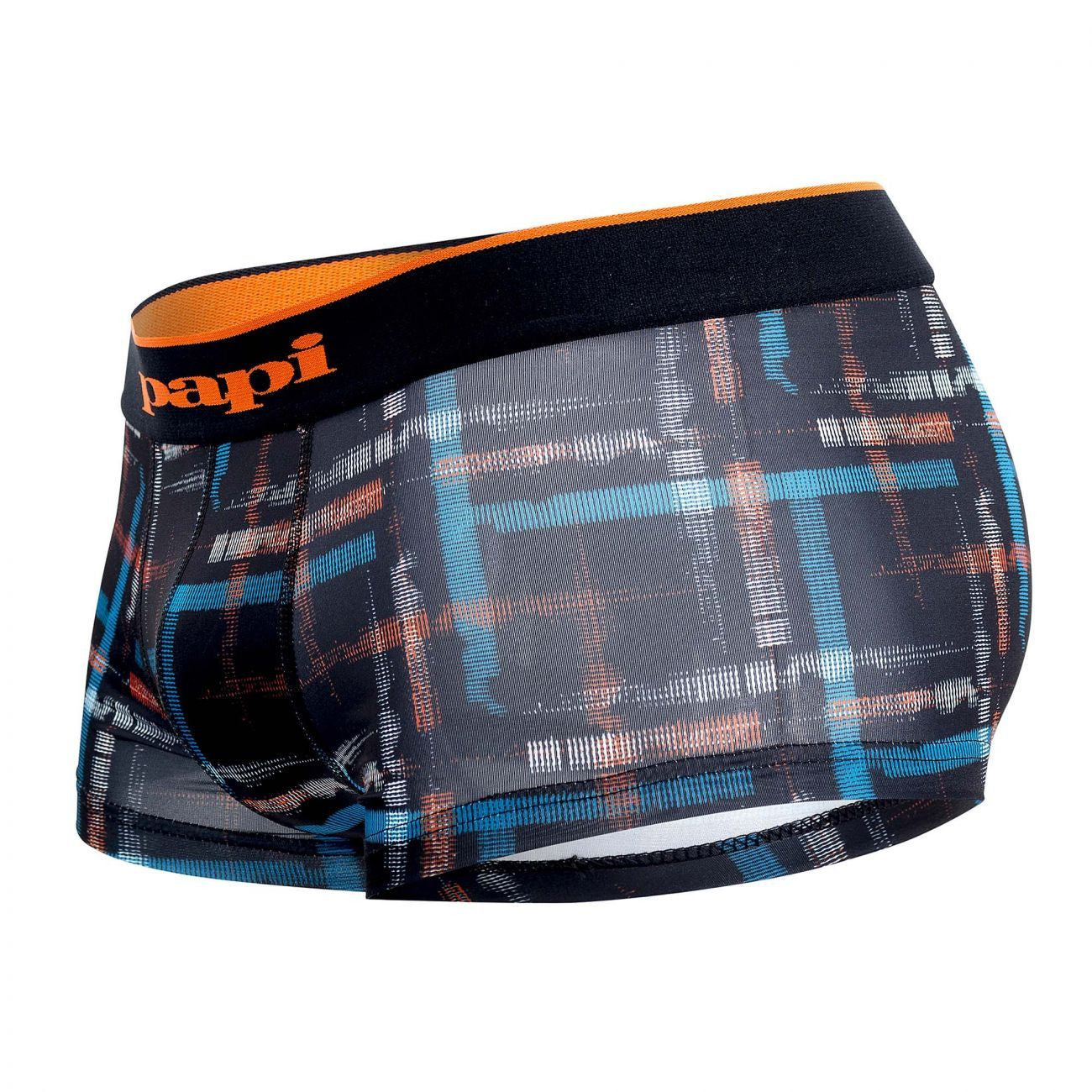Papi MPA002 2PK Brazilian Trunks Color Black-Orange