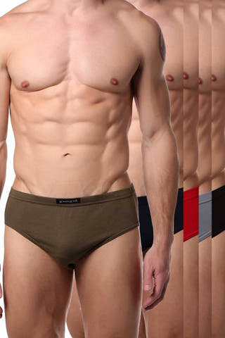 Papi Military-Hues Premium Cotton Low-Rise Brief 5-Pack