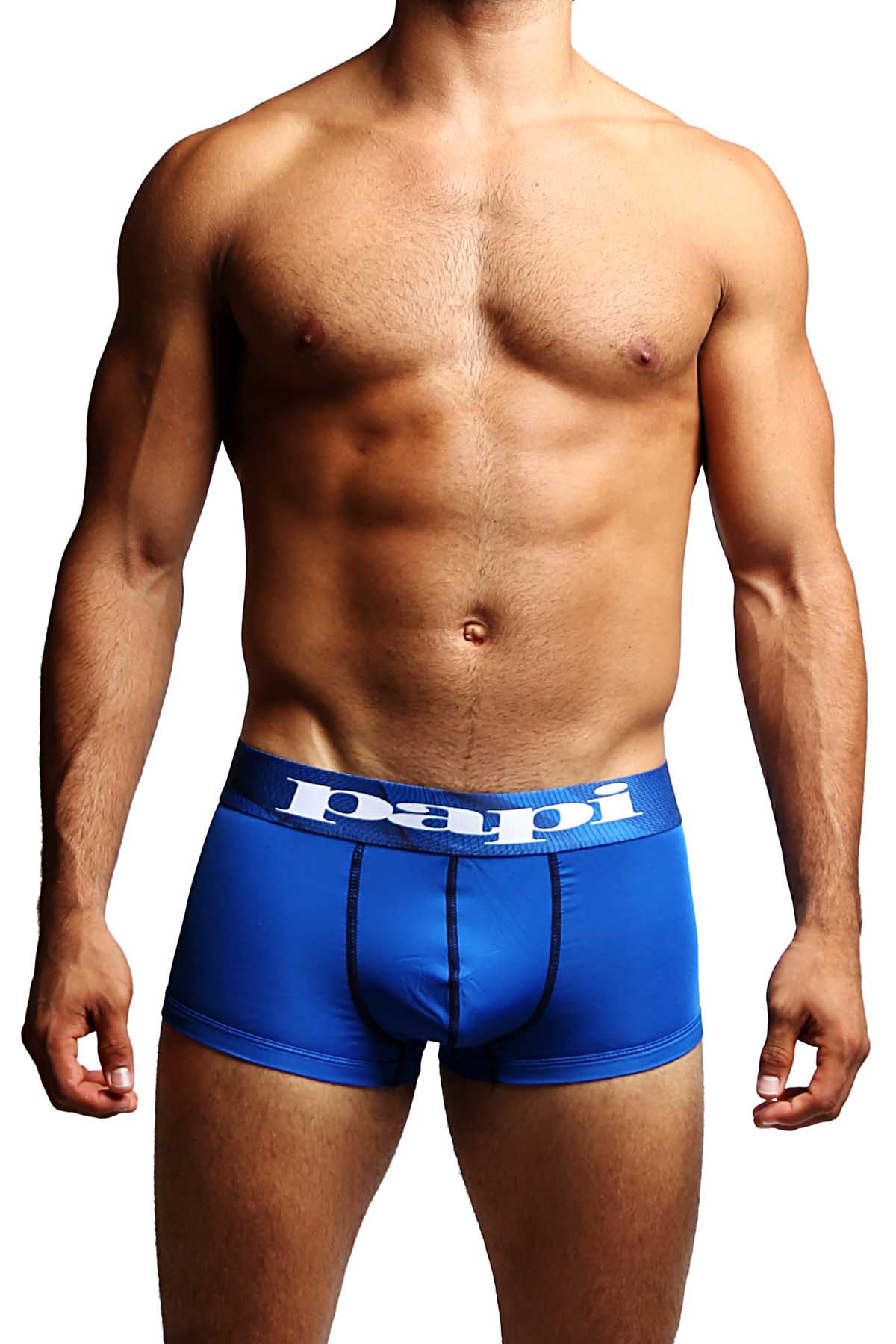 Papi Navy/Blue Contrast Microfusion Performance Brazilian Trunk 2-Pack