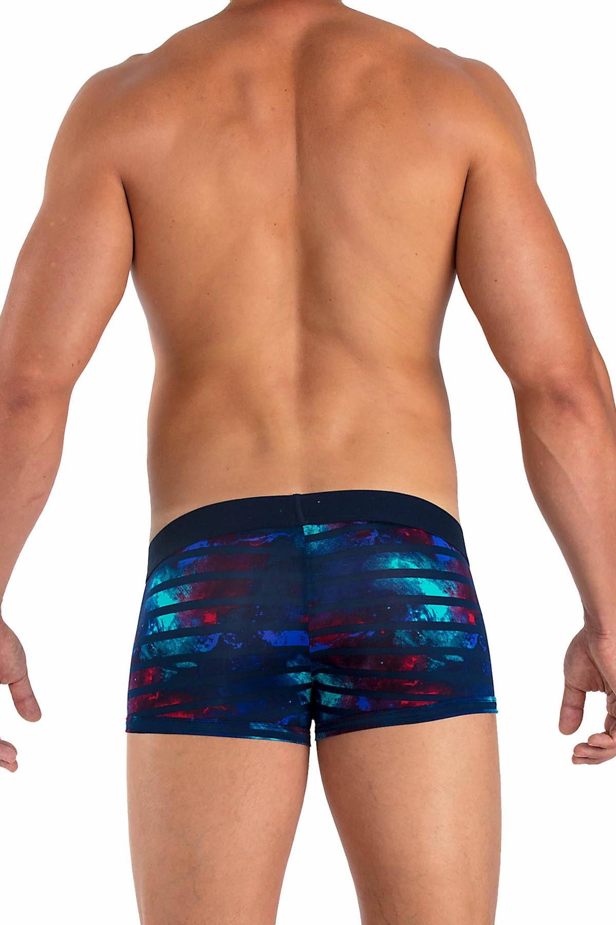 Papi Navy/Teal Color-Burst Brazilian Trunk