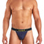 Papi Navy Textured Sport Injected Slub Jersey Thong