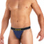 Papi Navy Textured Sport Injected Slub Jersey Thong