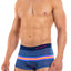 Papi Navy/Very-Berry Beachside Stripes Brazilian Trunk