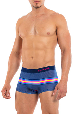 Papi Navy/Very-Berry Beachside Stripes Brazilian Trunk thumbnail 3