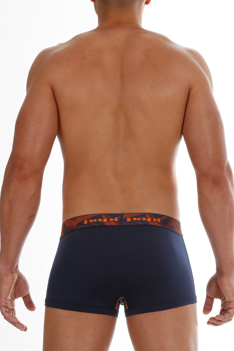Papi Orange/Navy Performance-Mesh Brazilian Trunk 2-Pack