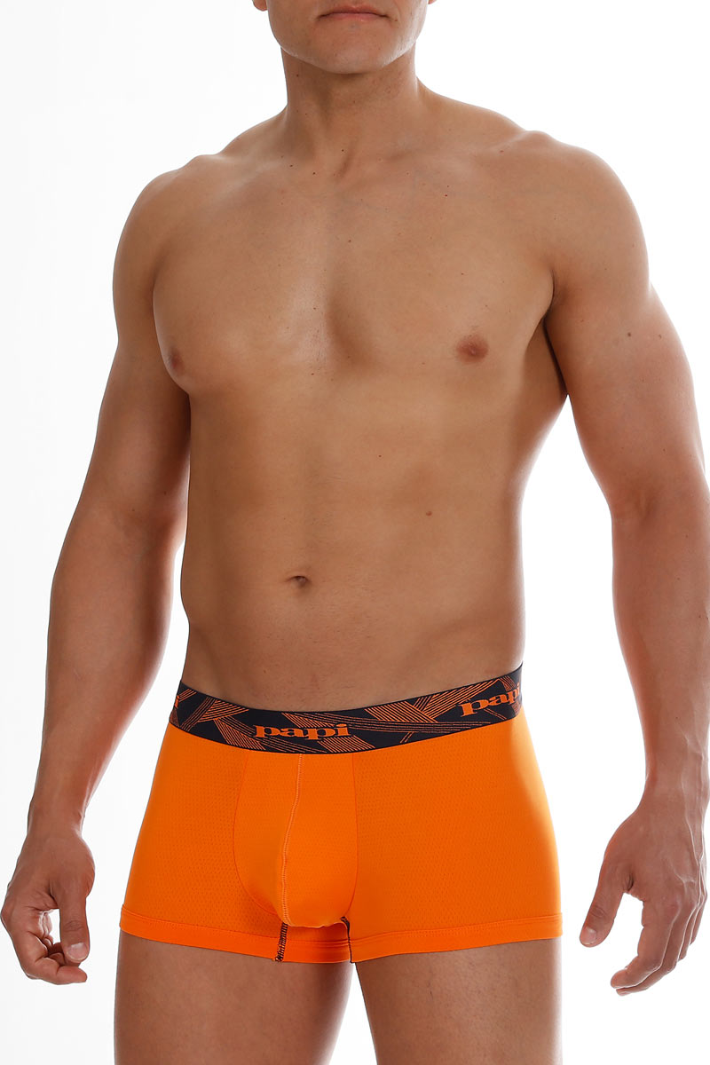 Papi Orange/Navy Performance-Mesh Brazilian Trunk 2-Pack