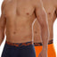Papi Orange/Navy Performance-Mesh Brazilian Trunk 2-Pack