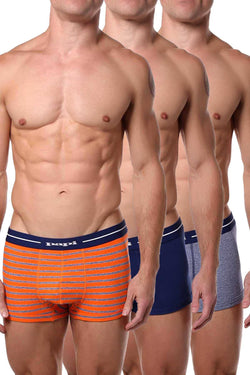 Papi Orange/Navy/White Striped/Solid Brazilian Trunk 3-Pack thumbnail 1