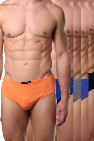 Papi Orange-Soda Premium Cotton Low-Rise Brief 5-Pack