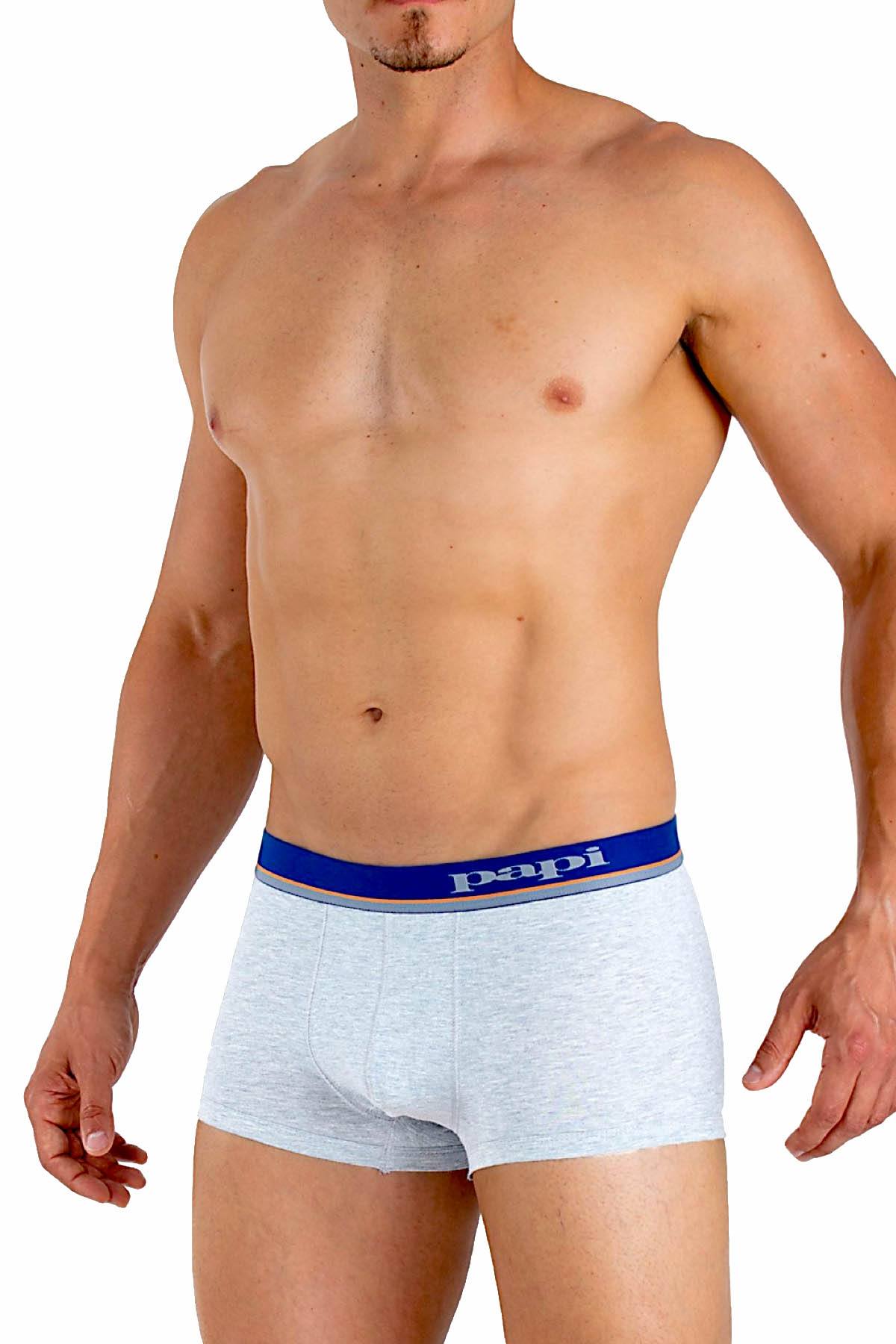 Papi Papaya/Grey/Blue Brazilian Trunk 3-Pack