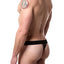 Papi Red/Black Striped Microflex Brazilian Thong