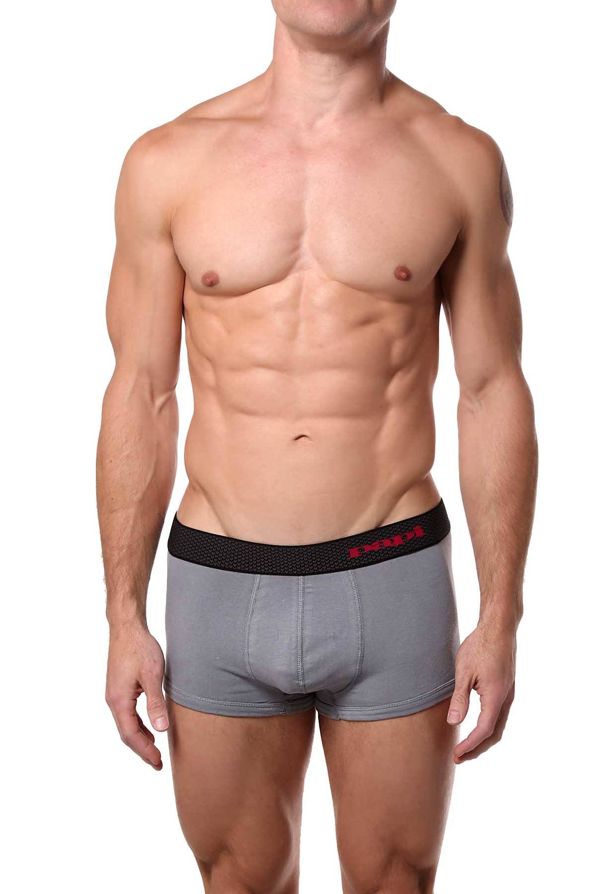 Papi Red/Grey/Black Solid Brazilian Trunk 3-Pack