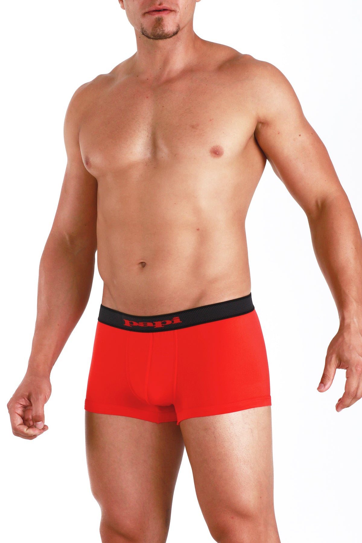 Papi Red Microflex Peached Single Solid Brazilian Trunk