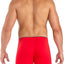 Papi Red Solid Skins Peached Jersey Mesh Brazilian Trunk