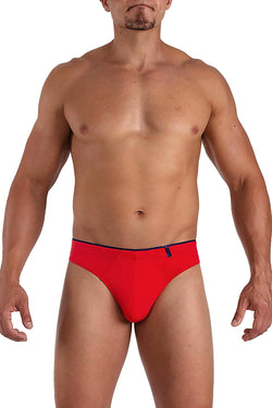 Papi Red Solid Skins Peached Jersey Mesh Thong thumbnail 2