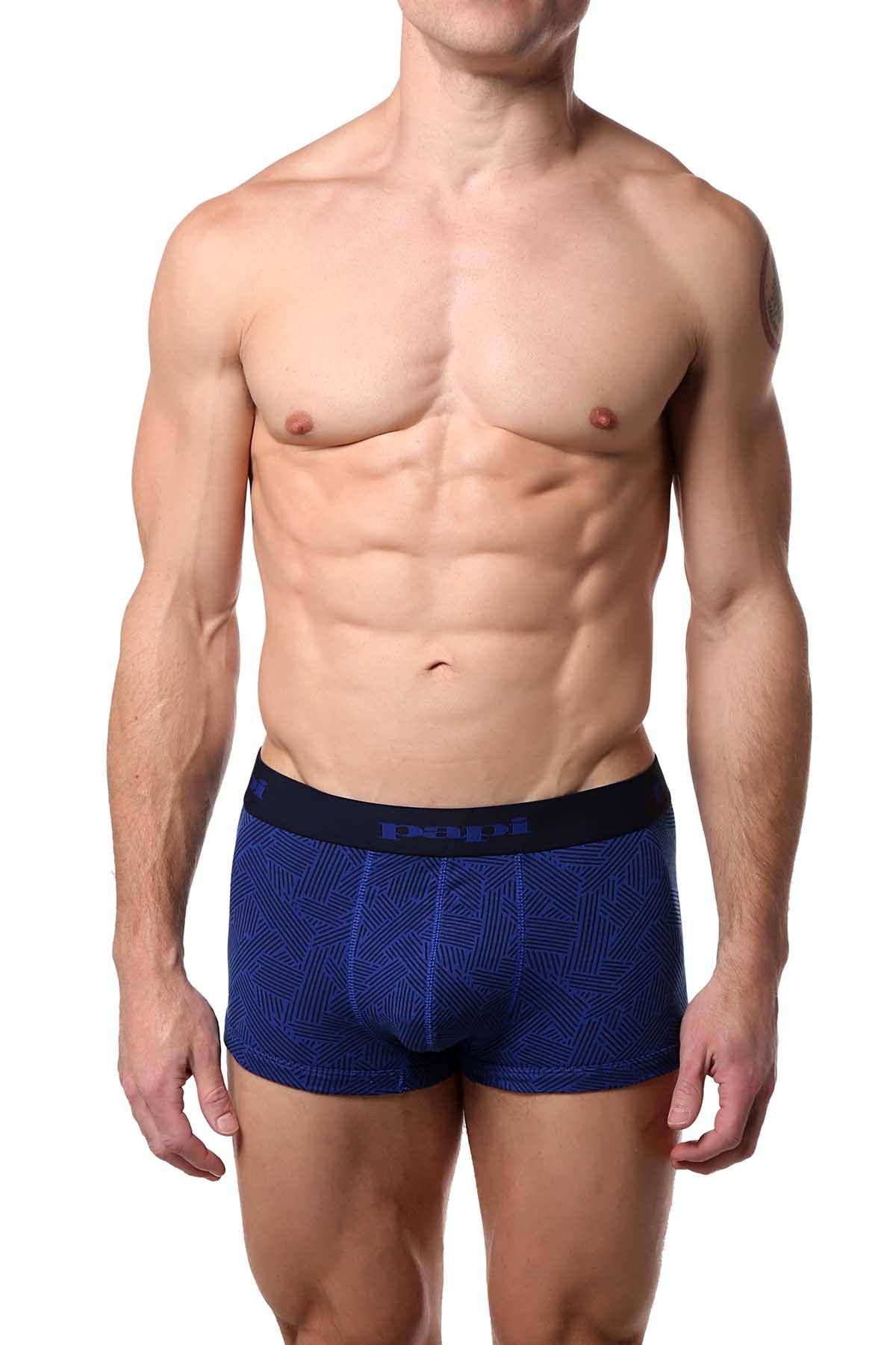 Papi Royal/Navy Patterned Brazilian Trunk 3-Pack