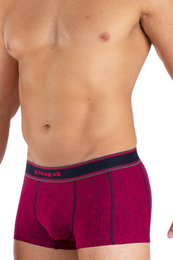 Papi Ruby-Red Textured Sport Injected Slub Jersey Brazilian Trunk thumbnail 1
