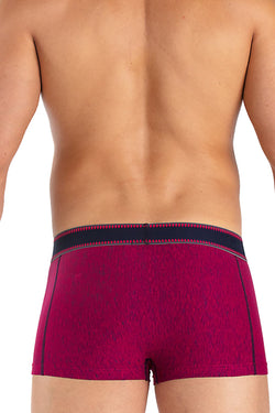 Papi Ruby-Red Textured Sport Injected Slub Jersey Brazilian Trunk thumbnail 2