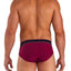 Papi Ruby-Red Textured Sport Injected Slub Jersey Euro Brief