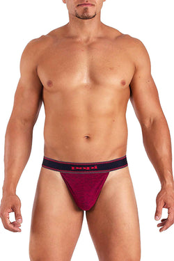 Papi Ruby-Red Textured Sport Injected Slub Jersey Thong thumbnail 1