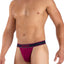 Papi Ruby-Red Textured Sport Injected Slub Jersey Thong