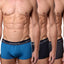 Papi Teal/Grey/Navy Sport-Performance Trunk 3-Pack