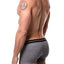 Papi Turquoise/Black/White Solid/Striped Brazilian Trunk 3-Pack