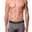 Papi Turquoise/Black/White Solid/Striped Brazilian Trunk 3-Pack