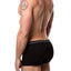 Papi Turquoise/Black/White Solid/Striped Brazilian Trunk 3-Pack