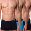 Papi Turquoise/Navy/Black Solid Brazilian Trunk 3-Pack