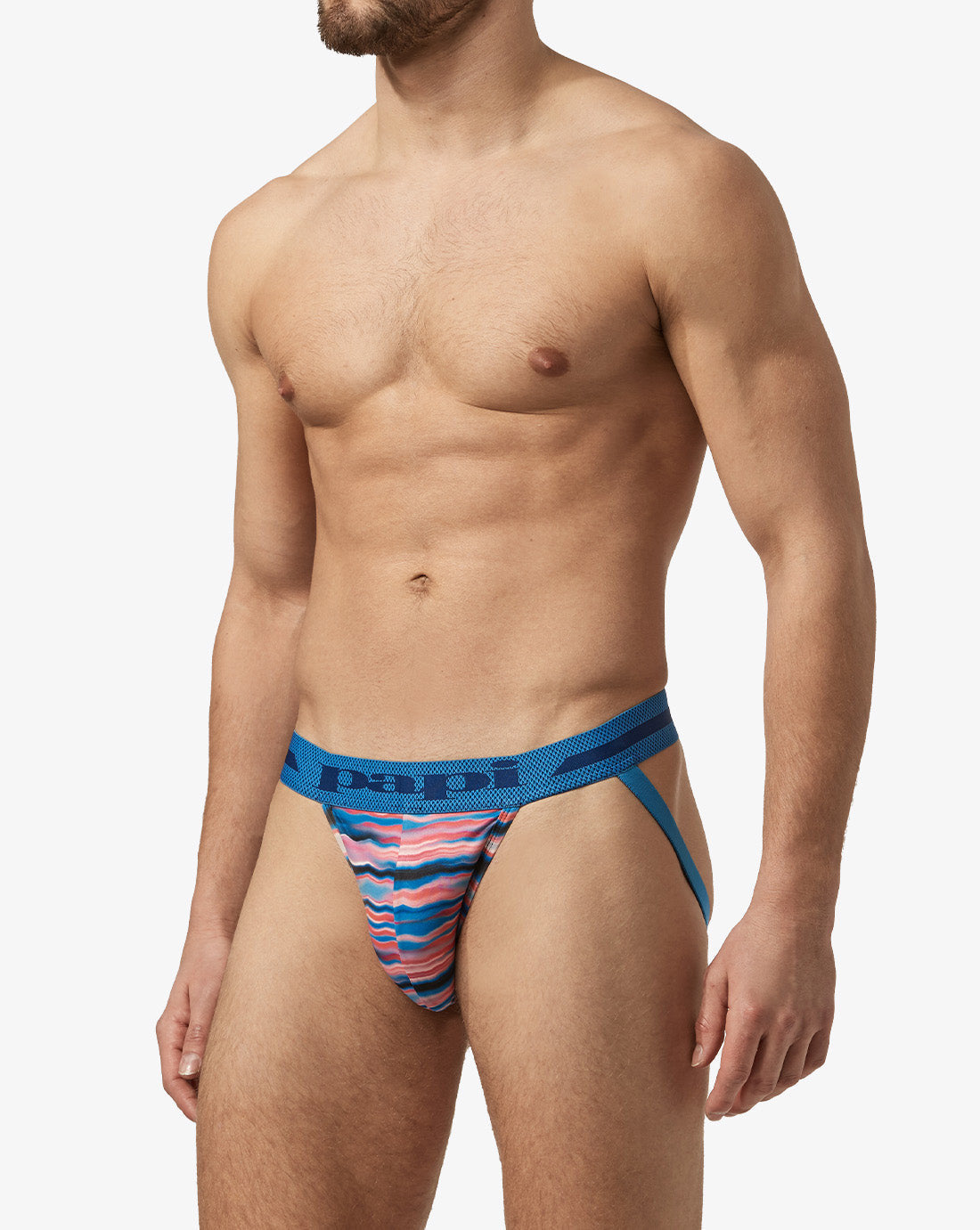 Papi Waves and Black 2-Pack Microfiber Jockstraps
