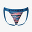 Papi Waves and Black 2-Pack Microfiber Jockstraps